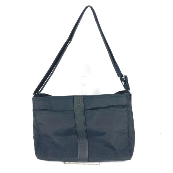 HERMES Acapulco Basas MM Bag Crossbody Shoulder Bag Nylon Black - Picture 1 of 15
